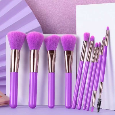 Pink Private Label Makeup Brushes Foundation Eyeshaodow Mascara Pro Soft Hair Makeup Brush Set