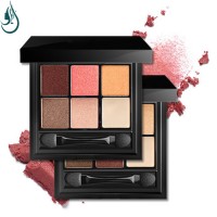 Luxury Multi Colored Make up Embossed Gold  Custom Vegan Glitter High Pigment Private Label  Eyeshadow Palette with mirror