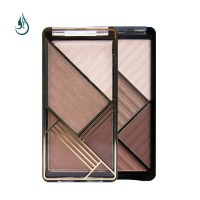 Makeup  factory custom matte Shimmer Mashed potato texture private label 4 color eyeshadow palette